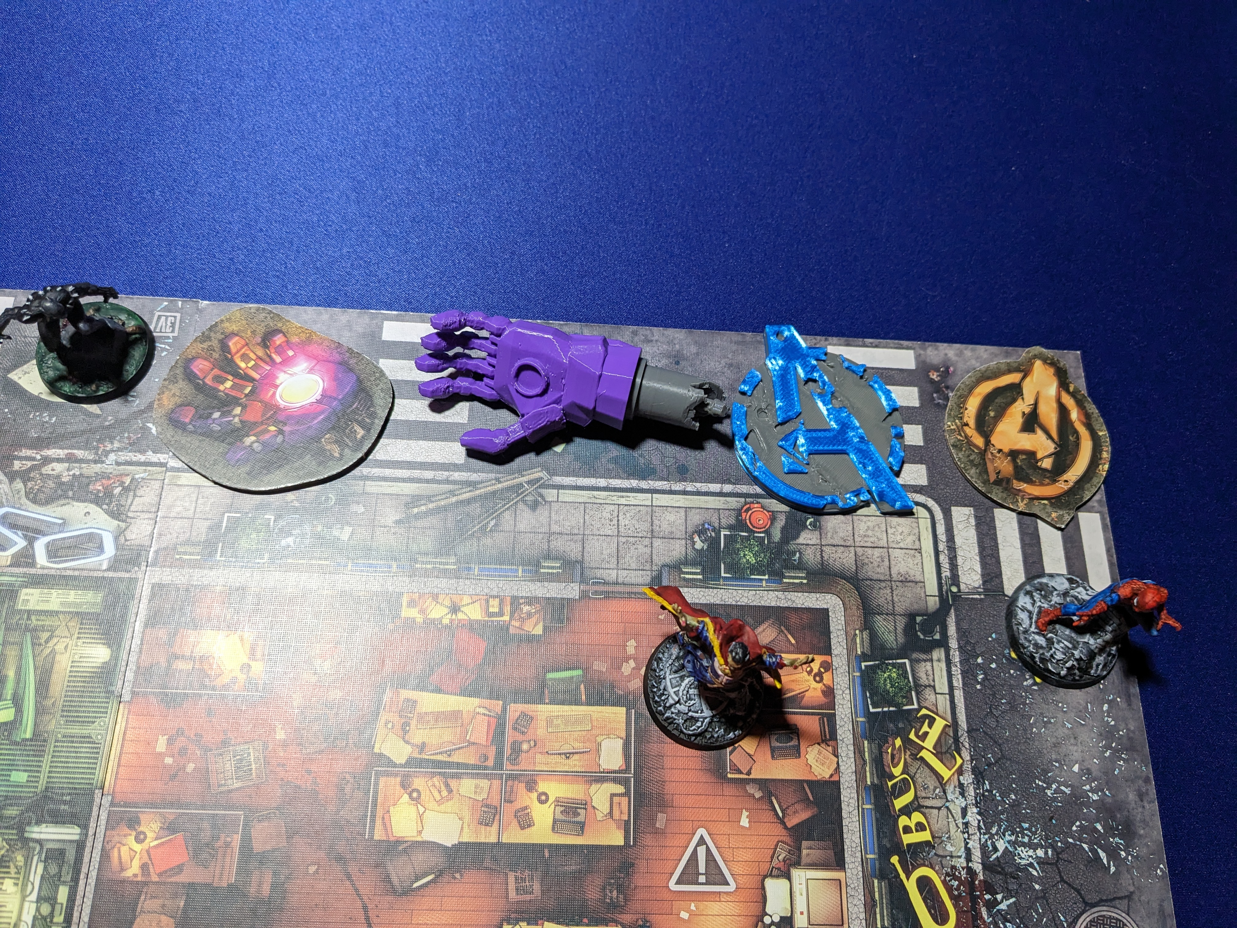 Marvel Zombies Zombicide 3D Throwable item Avengers sign Sentinel hand
