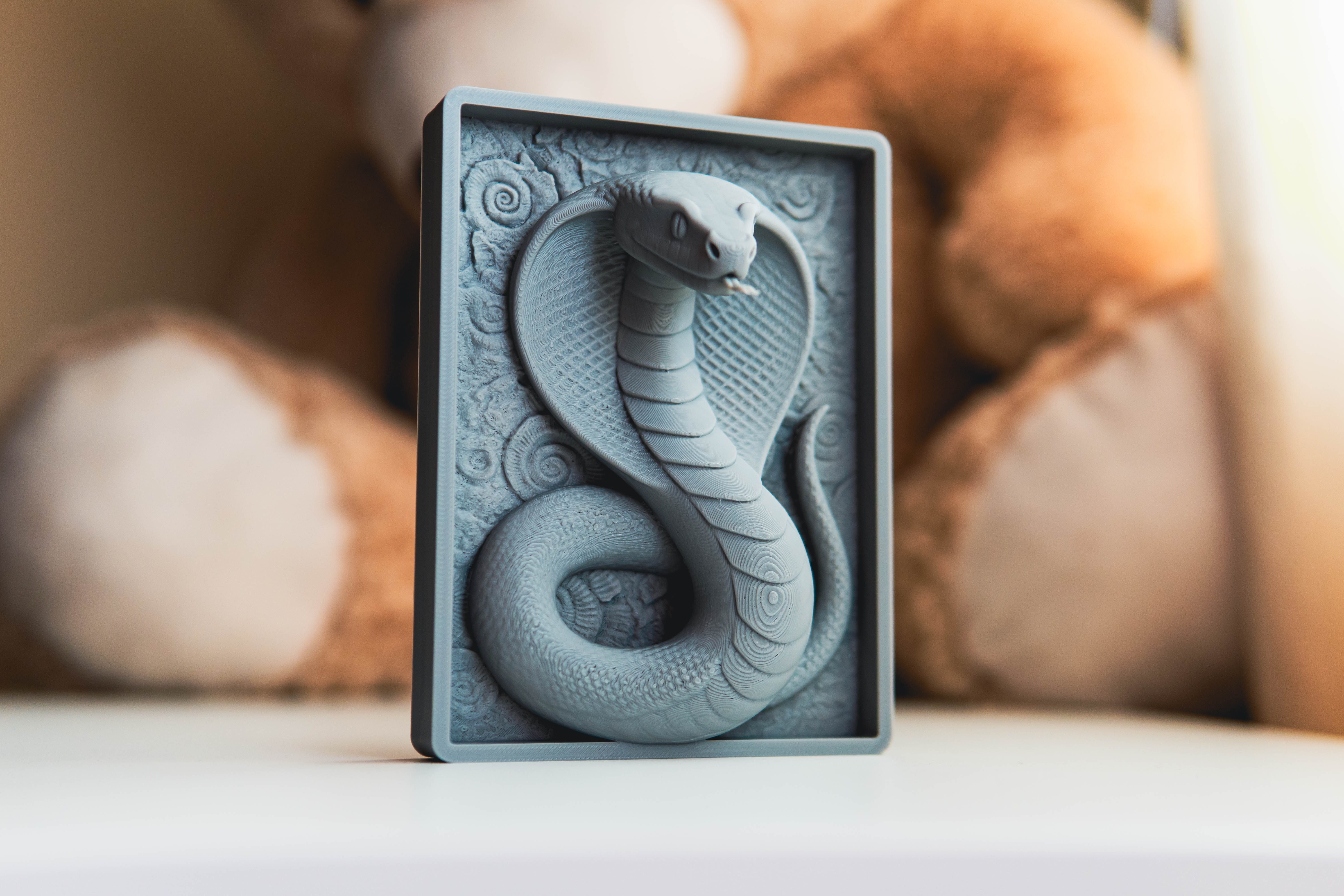 Cobra Snake - Unified Bas Relief Art