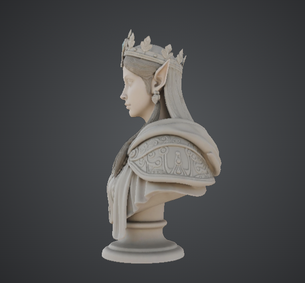 Elven Queen Regal Bust — miniatura 4