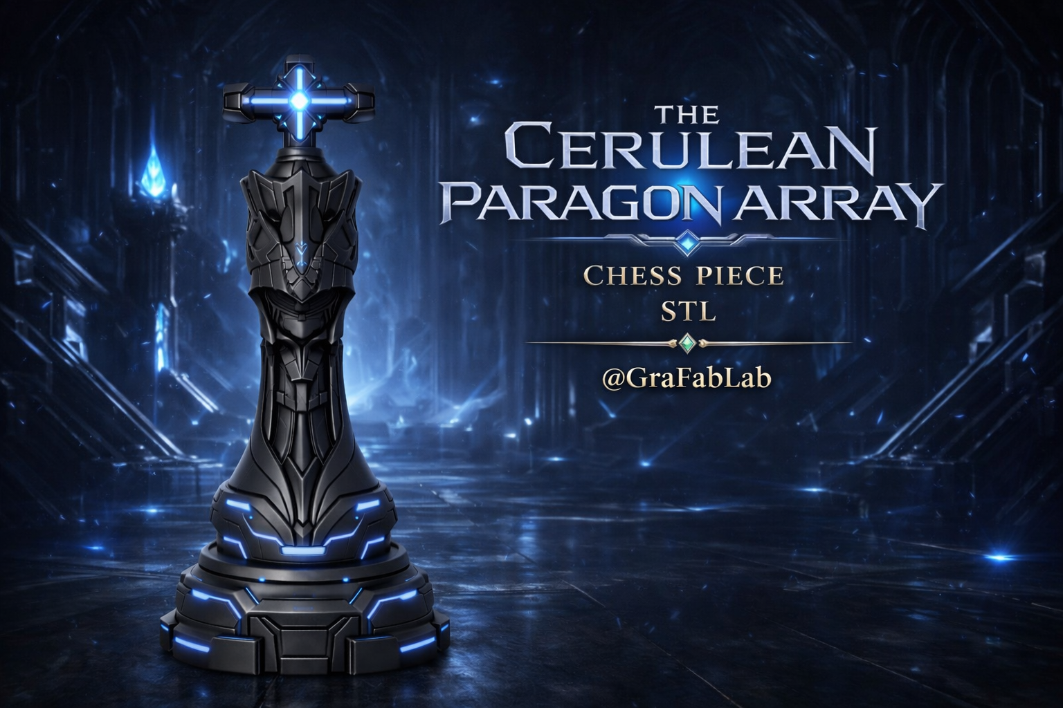 The Cerulean Paragon Array "King" - chess piece
