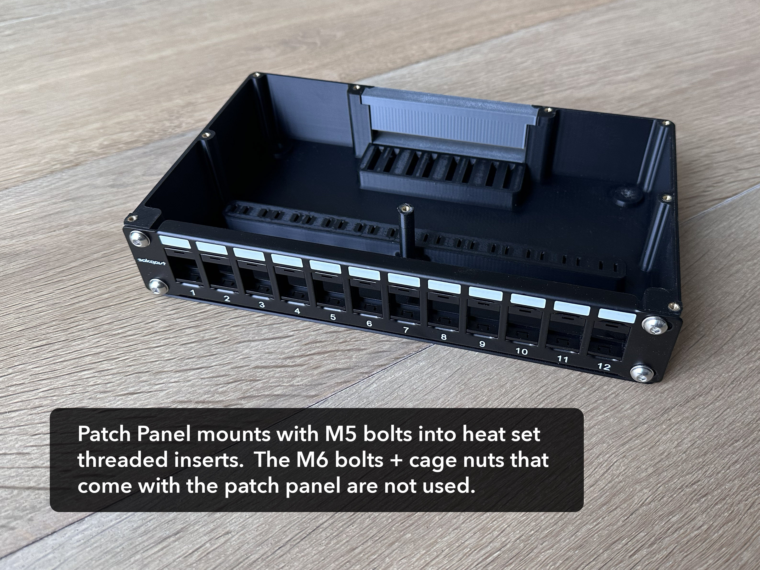 Miniatura 3 do modelo 3D Mini Patch Panel Enclosure