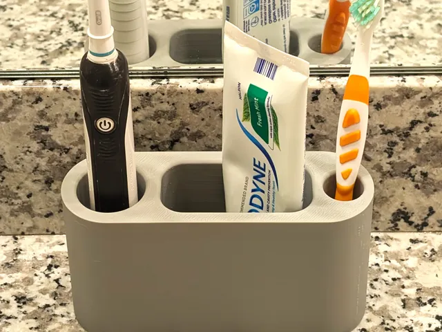 Toothbrush and Toothpaste Holder