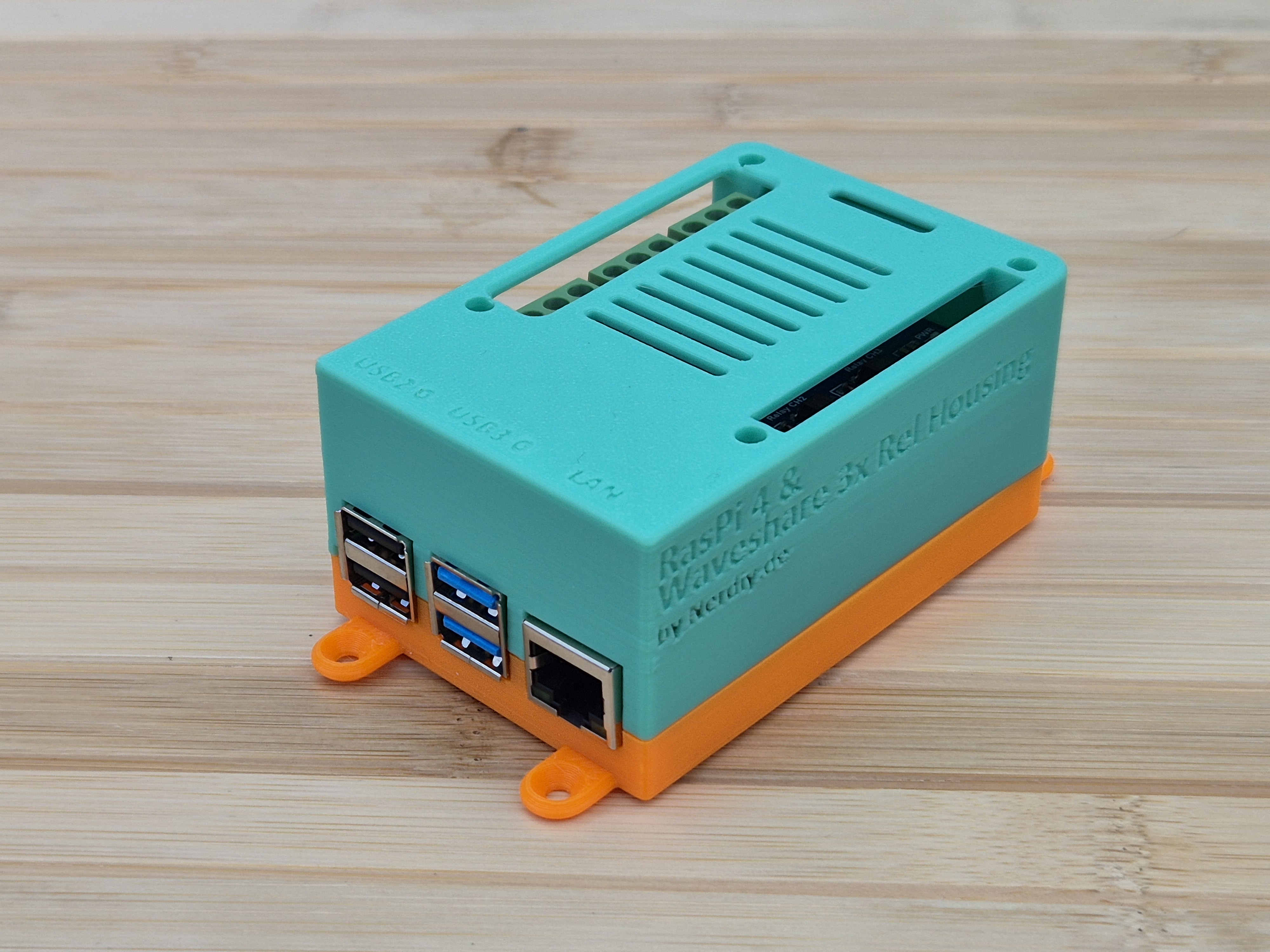 Raspberry Pi 4 - Waveshare 3x Relais HAT Housing by Nerdiy.de — miniatura 4