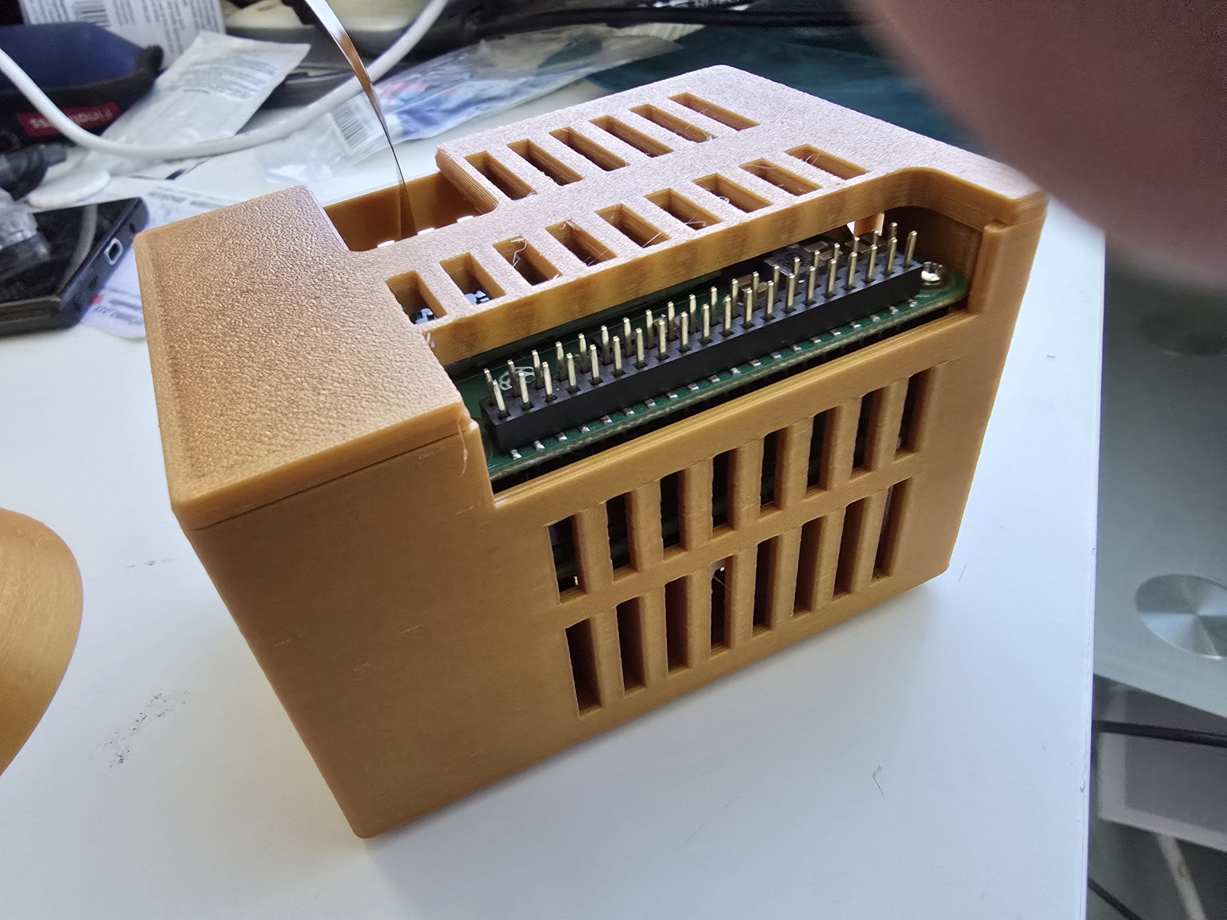 Case for Raspberry Pi 5 with Geekworm/Suptronics X1200 UPS HAT and M.2 HAT+ with GPIO and Pi Camera Access  - Mountable/Standalone — miniatura 2