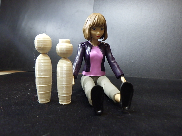 Vintage Japanese Kokeshi Style Dolls