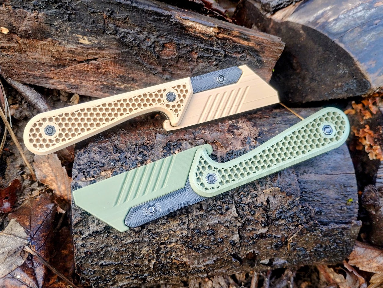 Slim sheath and alternate scales for Utilty Knife MK2