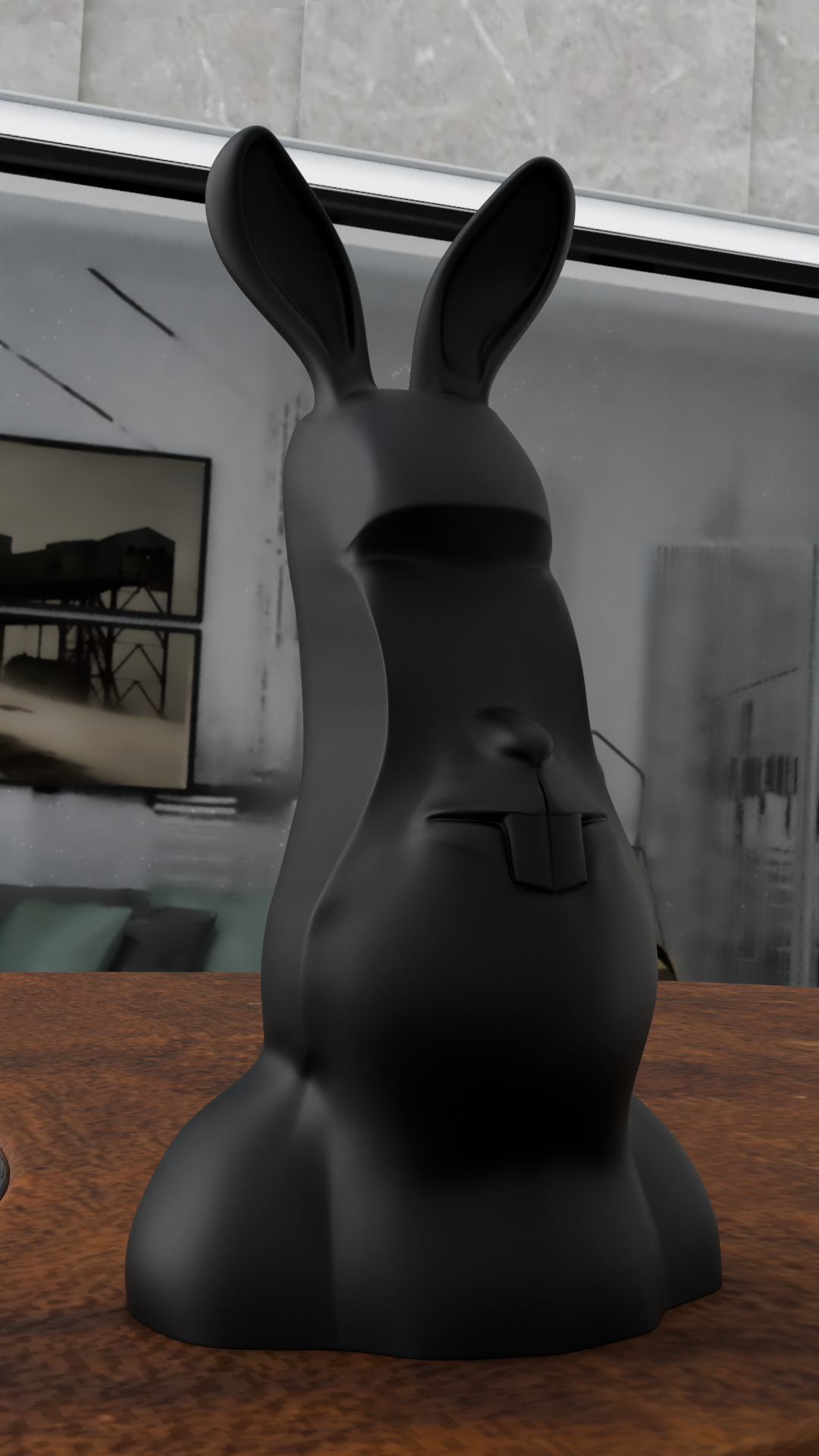 Moai Easter Island Bunny face