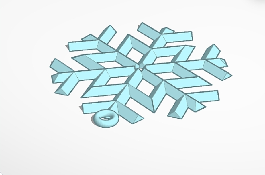 Snow flake ornament  or ordament?