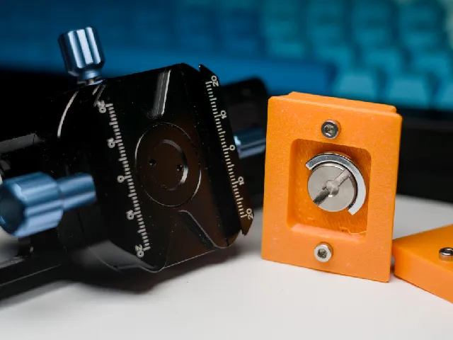Arca compatible tripod plate with safety pins