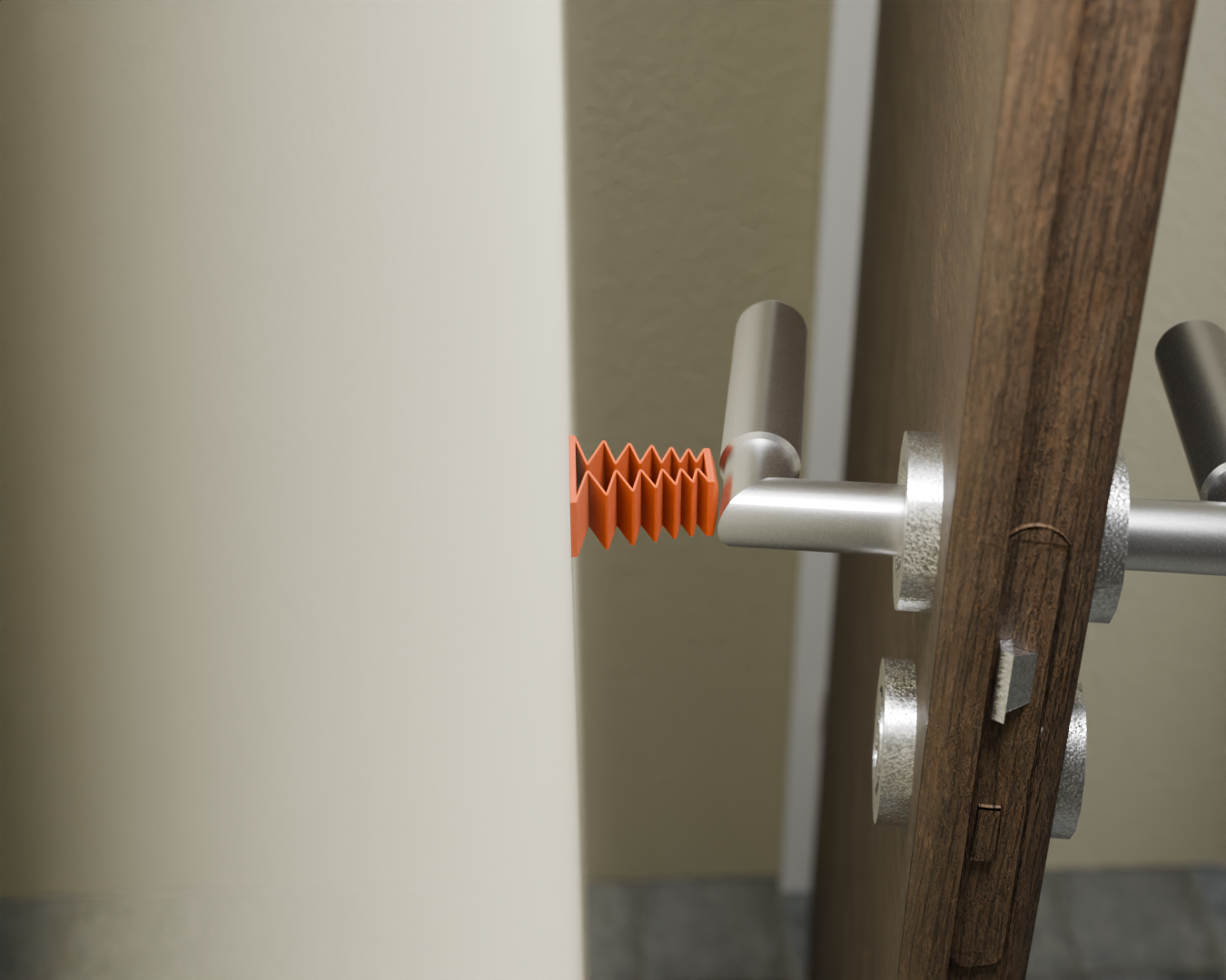 Miniatura 3 do modelo 3D Spring door stopper (PLA)