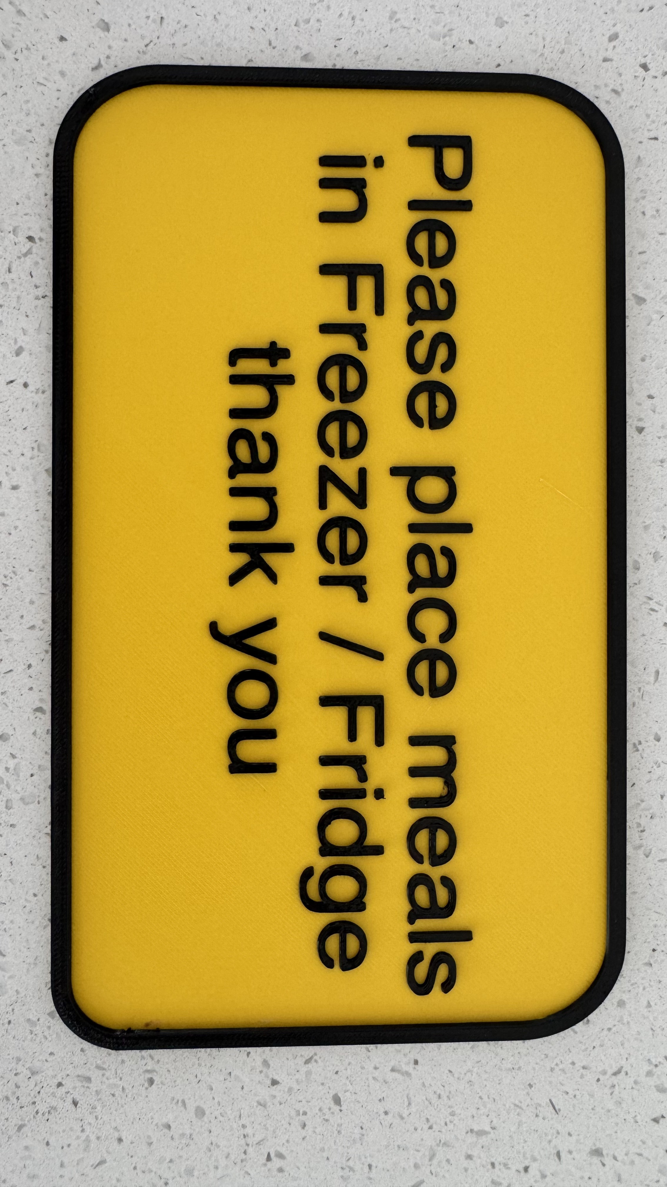Meals on Wheels sign
