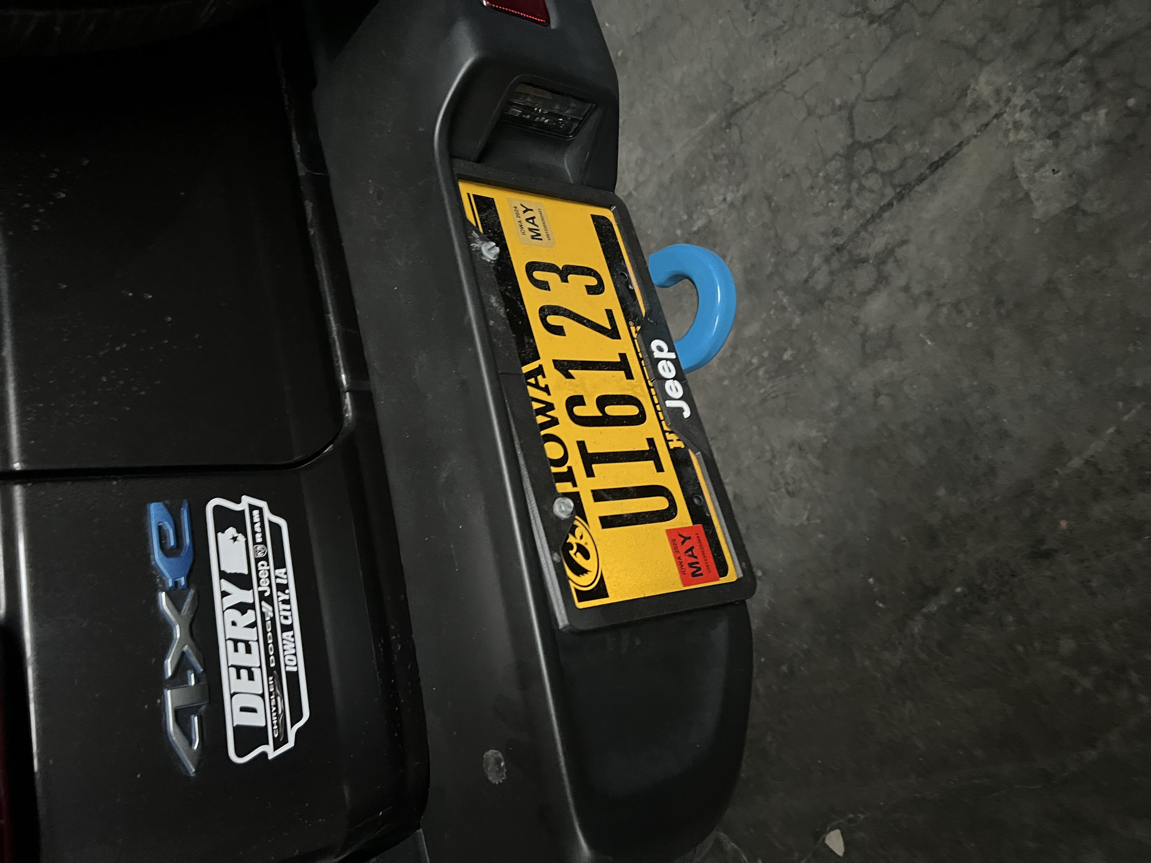 Jeep license plate cover