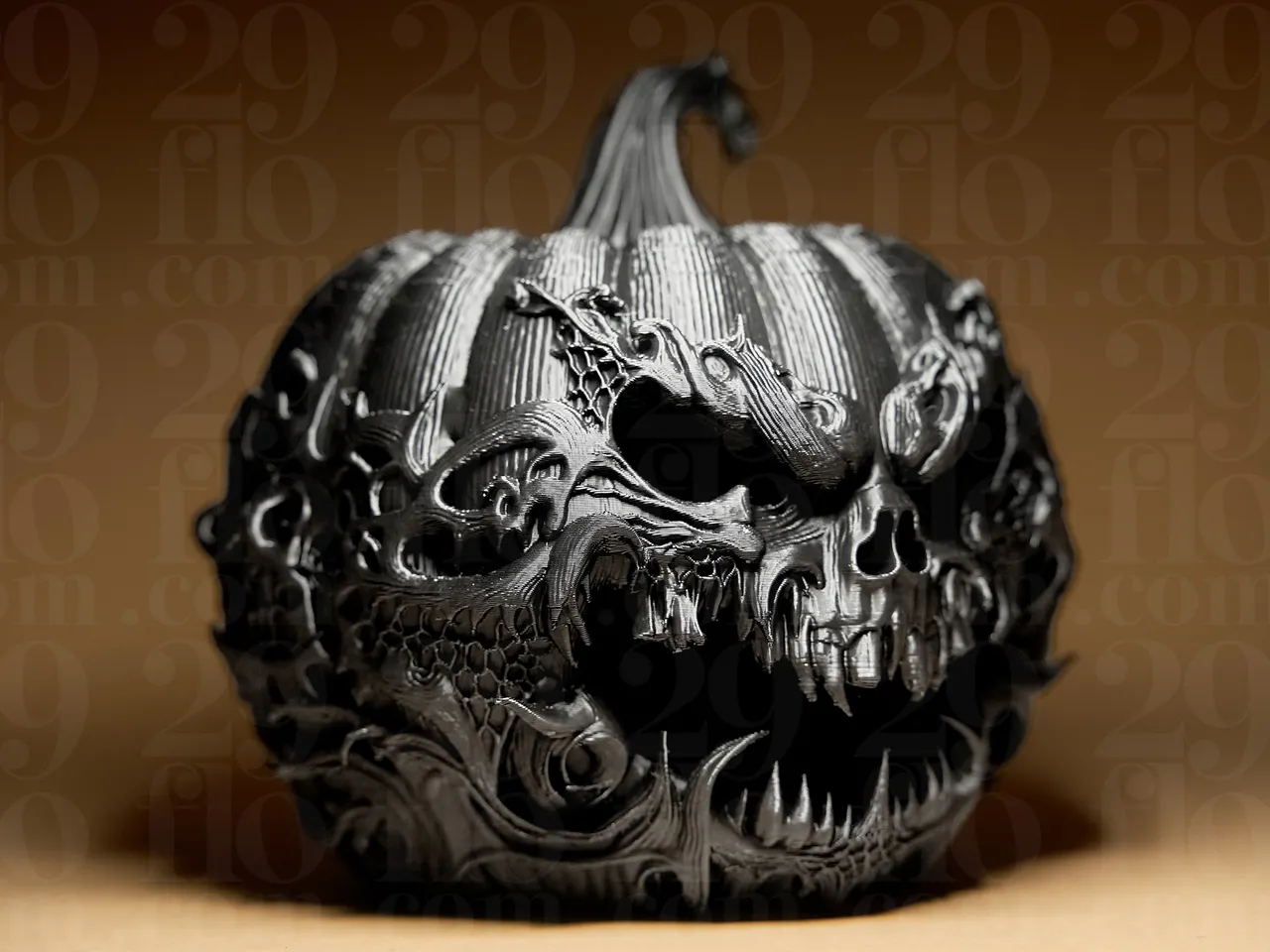Halloween Scary Pumpkin #2 by 29flo | Download free STL model |  Printables.com, image size:1280x960