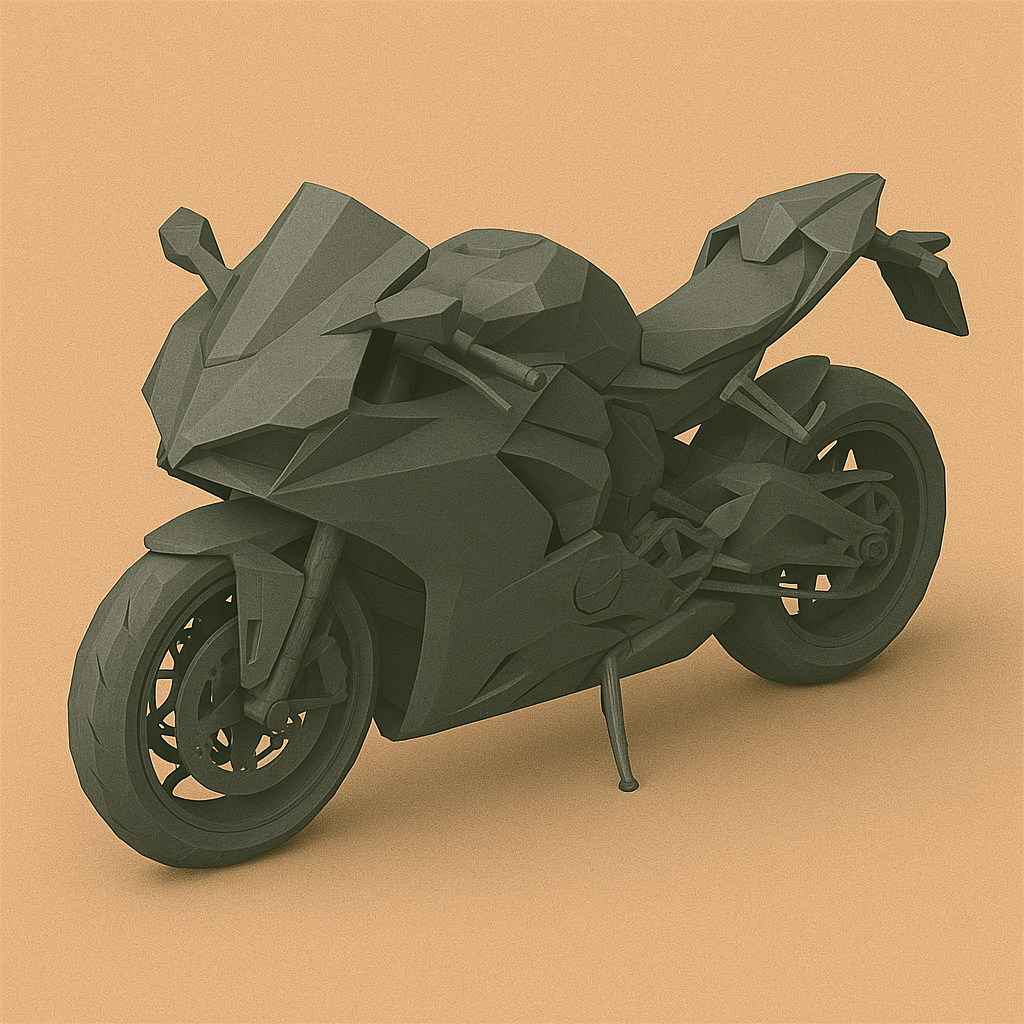 Low Poly Ducati Panigale V4