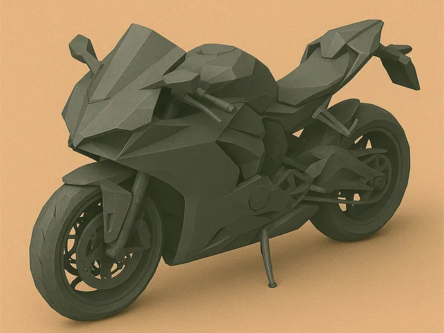 Low Poly Ducati Panigale V4