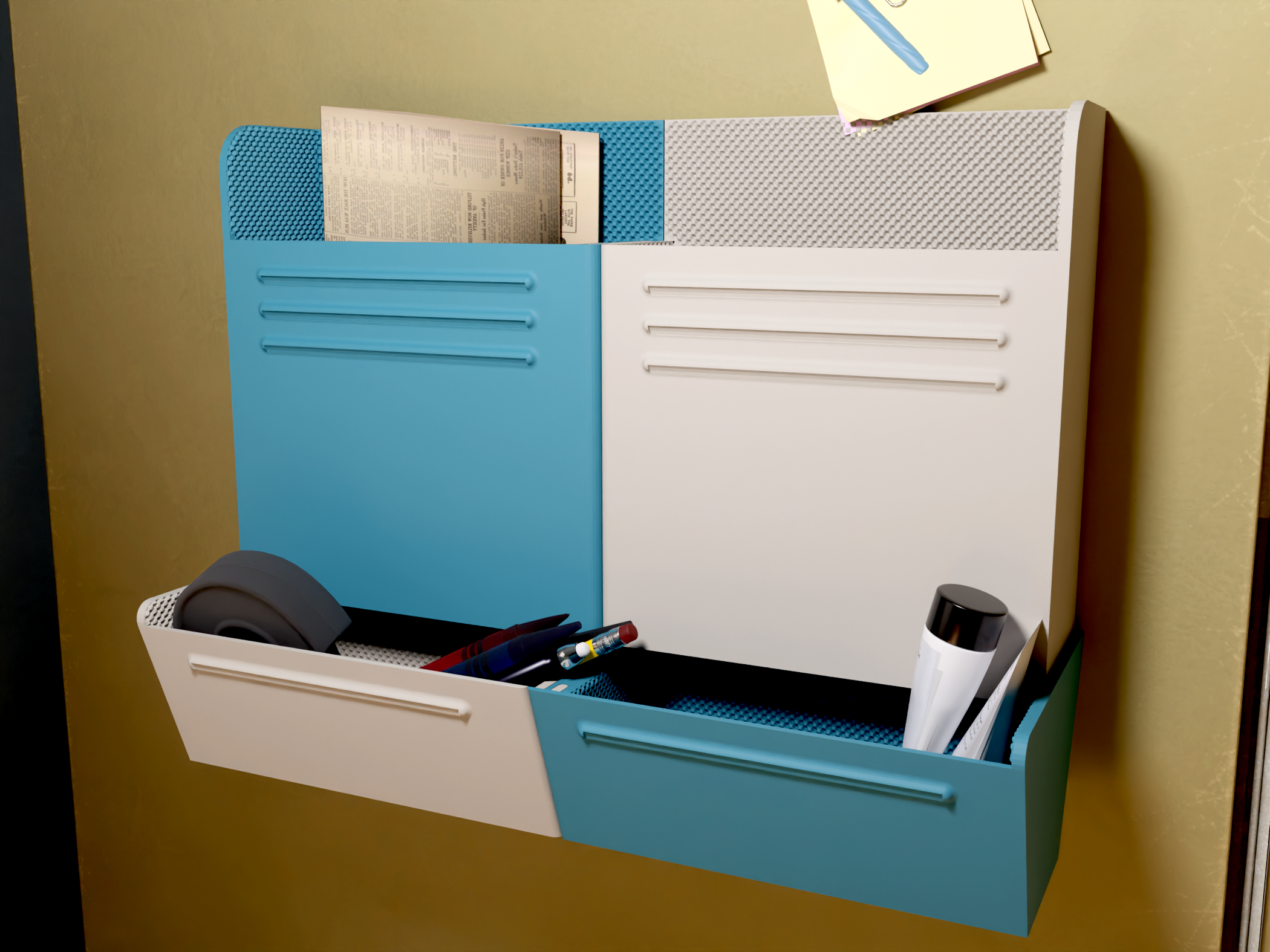 ‘Let’s Tidy Up!’ WALL-MOUNTED STORAGE SET
