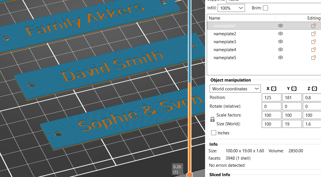 Nameplate for apartment mailboxes (parametric) — miniatura 2
