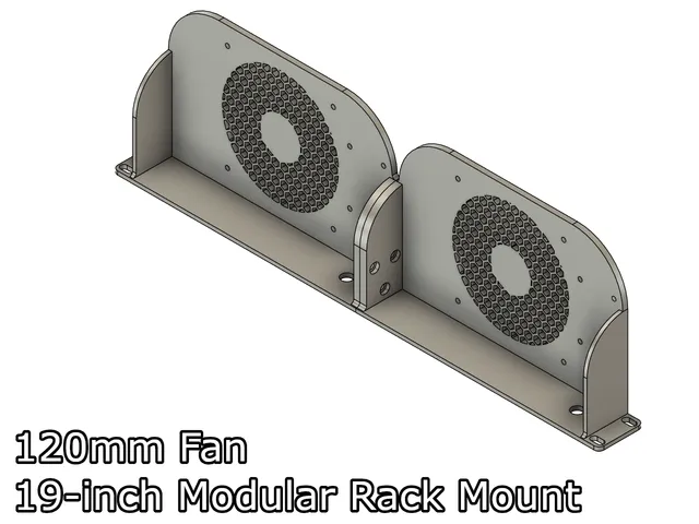 120mm fan modular mount for 19-inch rack