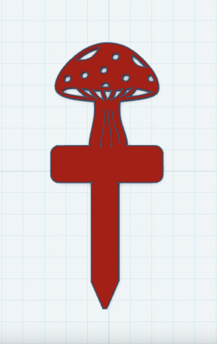 Mushroom Plant Marker