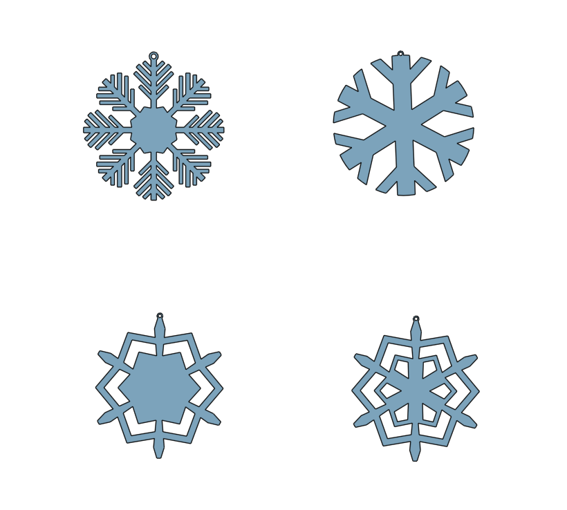 Snow Flake Ornaments