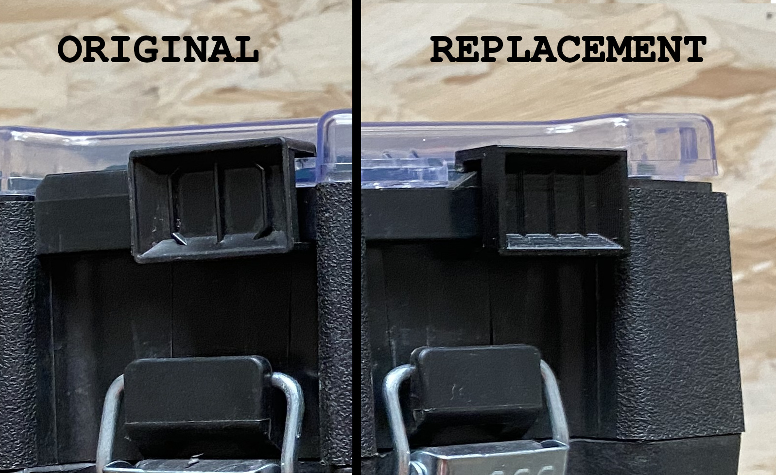 Replacement clip for Parkside toolcase