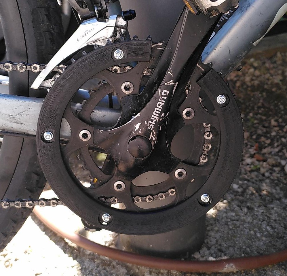 Chain guard for Shimano 50T FC-RS200 crankset