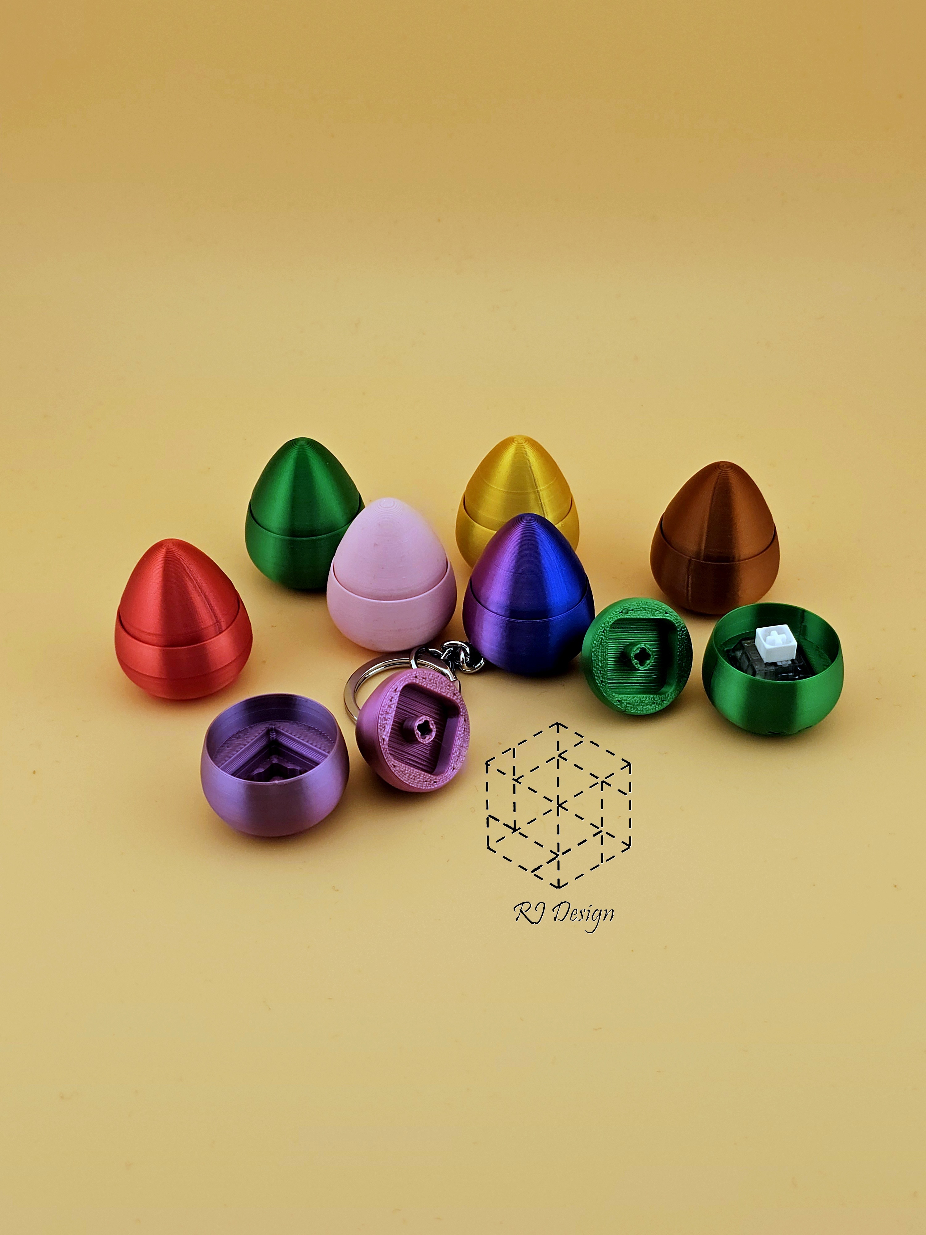 Miniatura 3 do modelo 3D Mini Egg Fidget Clicker