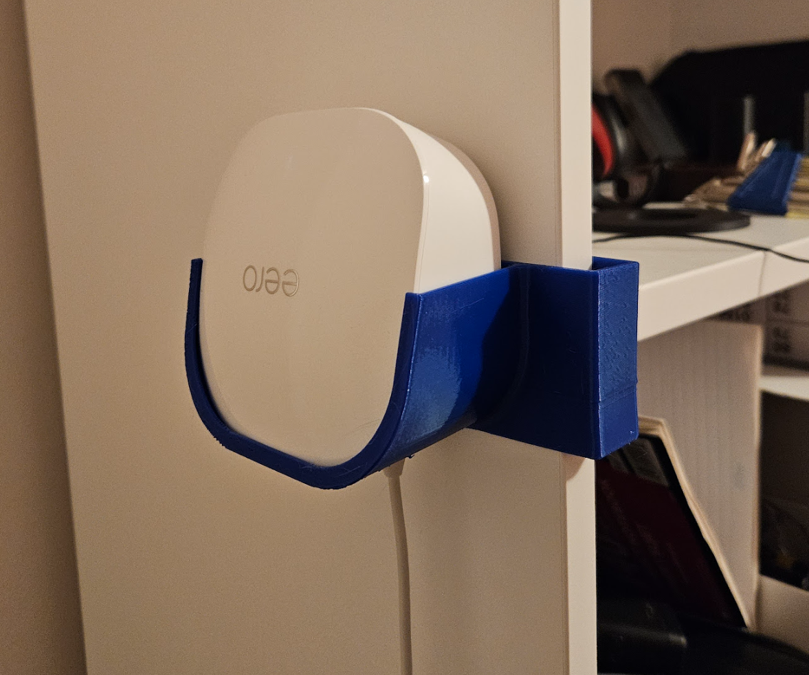 Eero 2nd gen (cupcake) Ikea Hauga bookshelf wall mount bracket