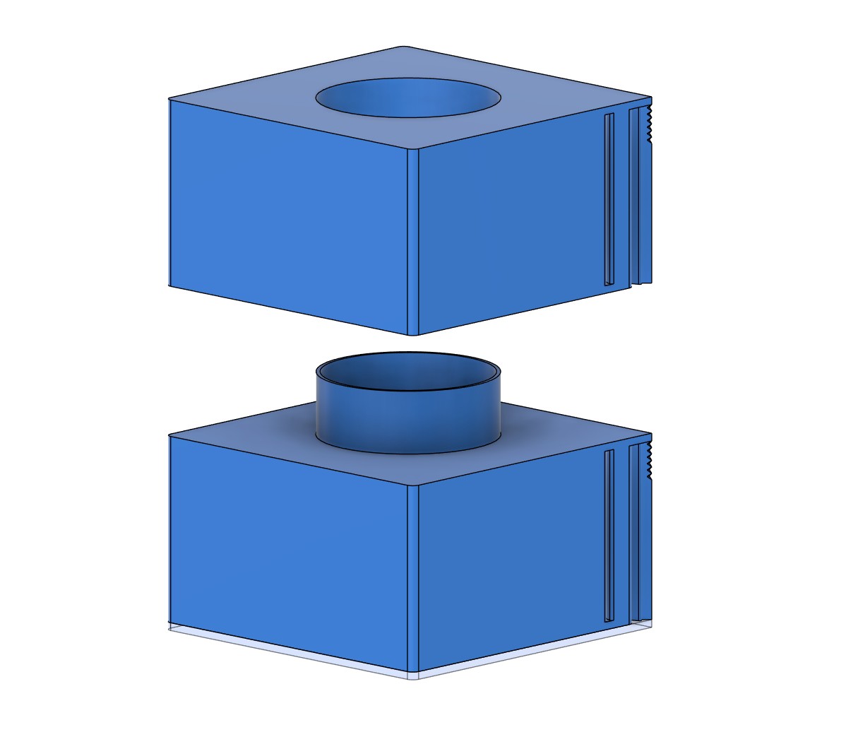 Parametric Interlocking Label Dispenser w/ Tear-Off Edge — thumbnail 3