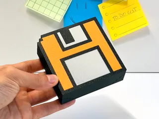 DISKETTE - Floppy Disk Sticky Note Box