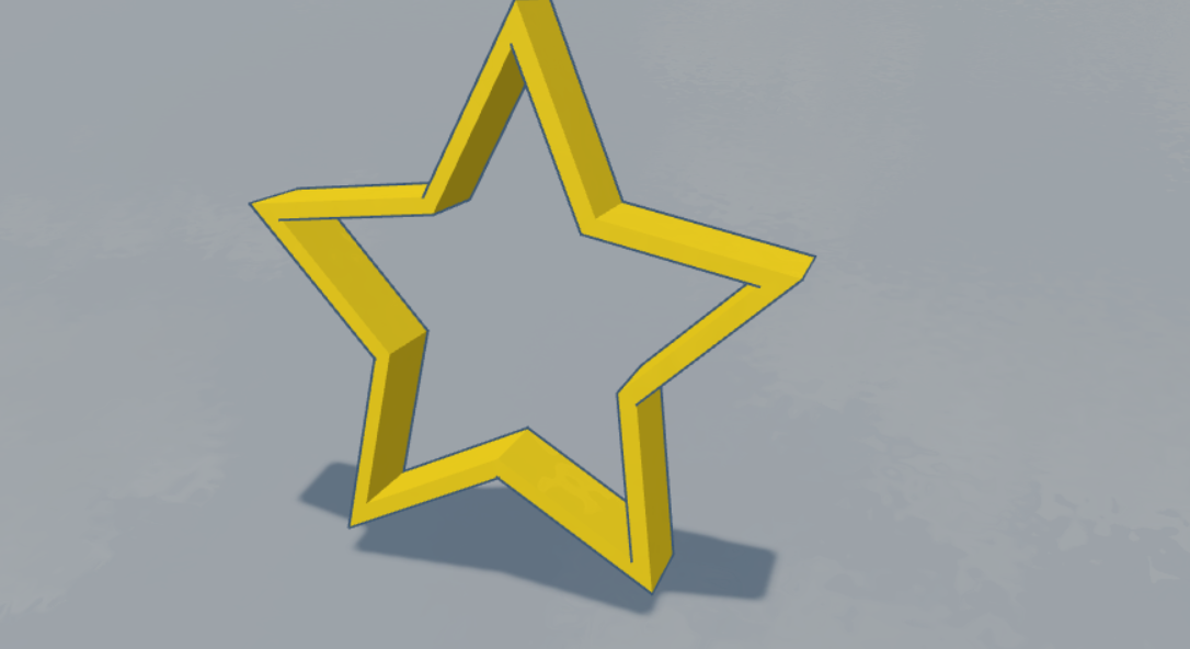 Star Cookie cutter and Play-Doh cutter