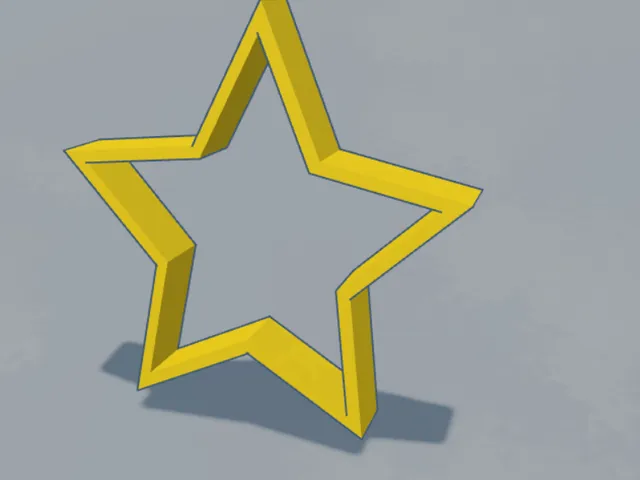 Star Cookie cutter and Play-Doh cutter