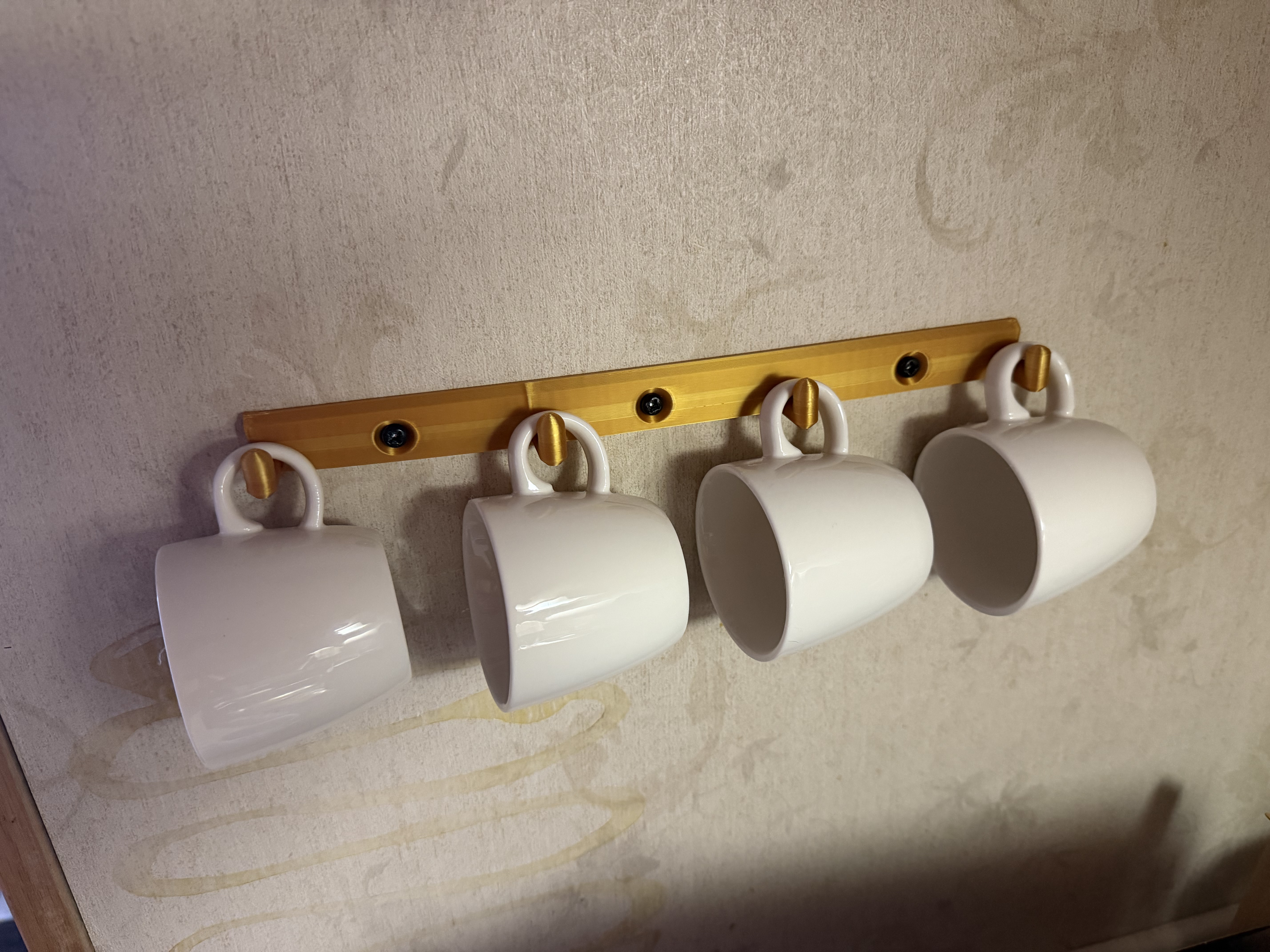 Espresso Cup hanger for 4 cups.