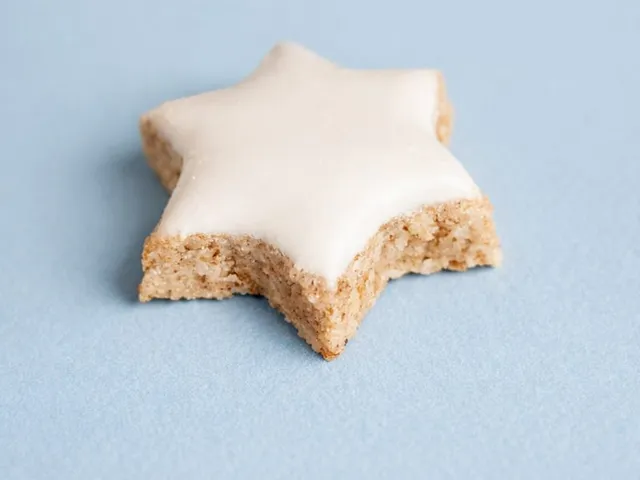 16-fach Zimtstern Ausstecher mit Eischnee-Schablone (Cinnamon star cookie cutter)