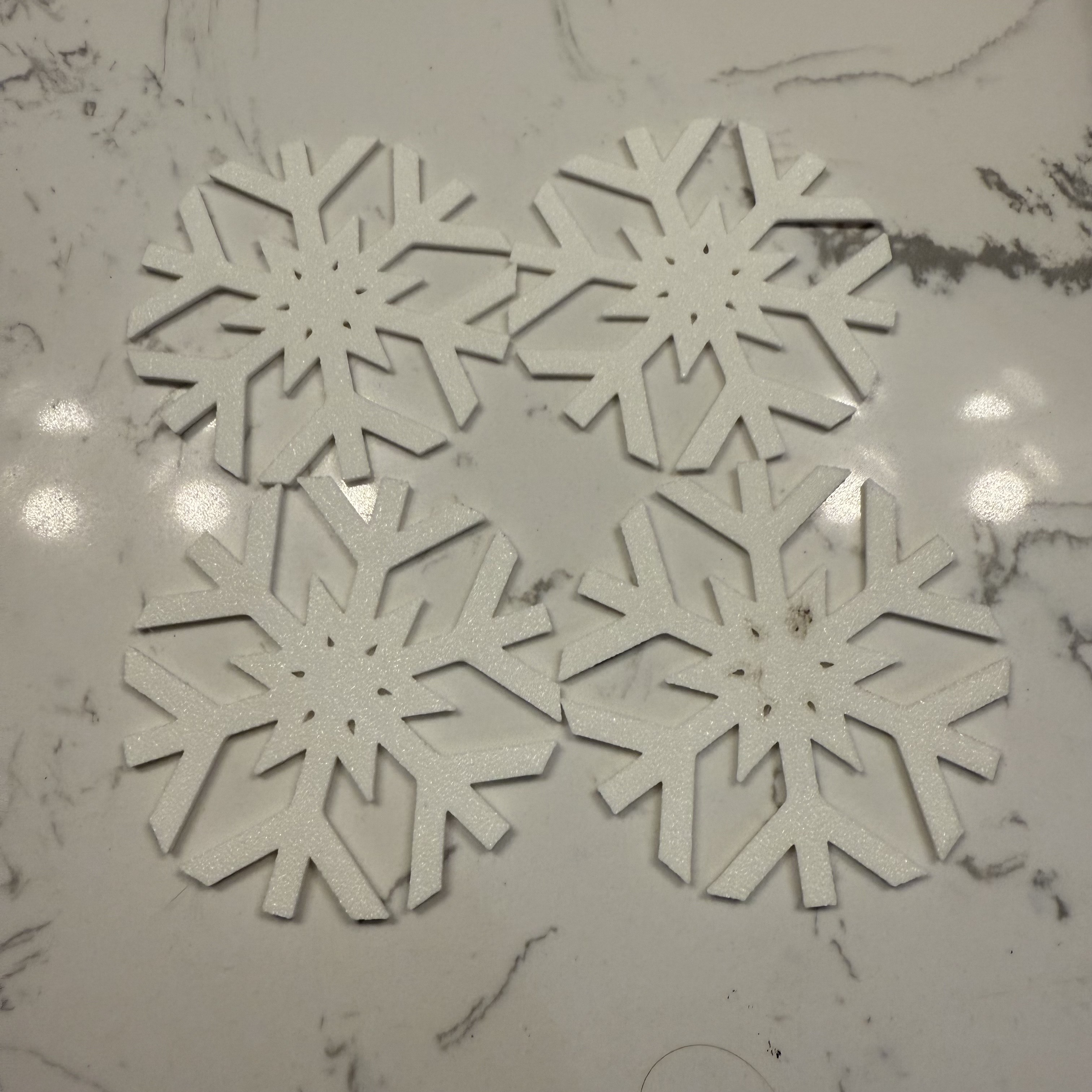 Snowflake Coaster (15 min Print Time)
