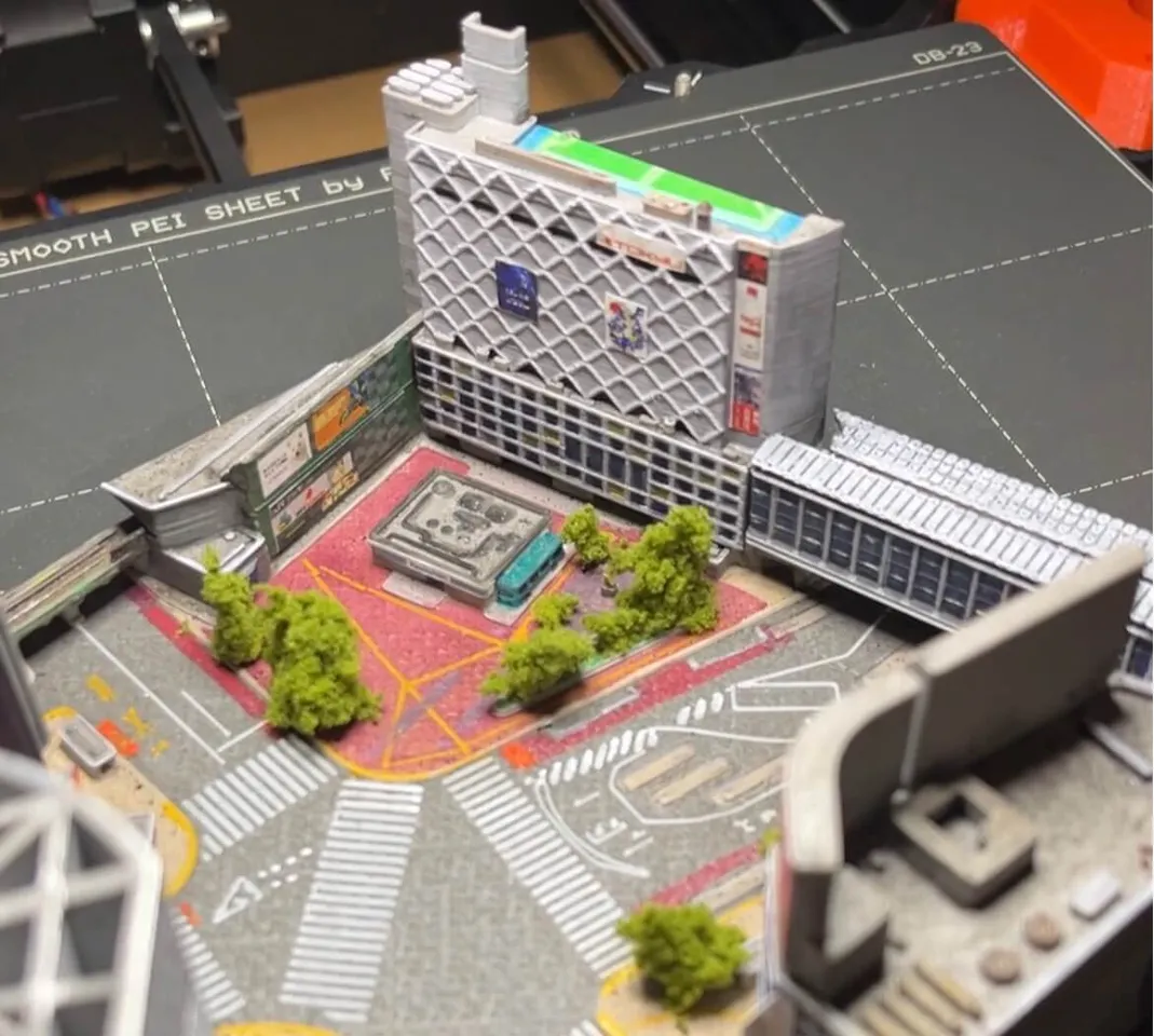 Shibuya Crossing - Tokyo, Japan by MiniWorld3D | Download free STL
