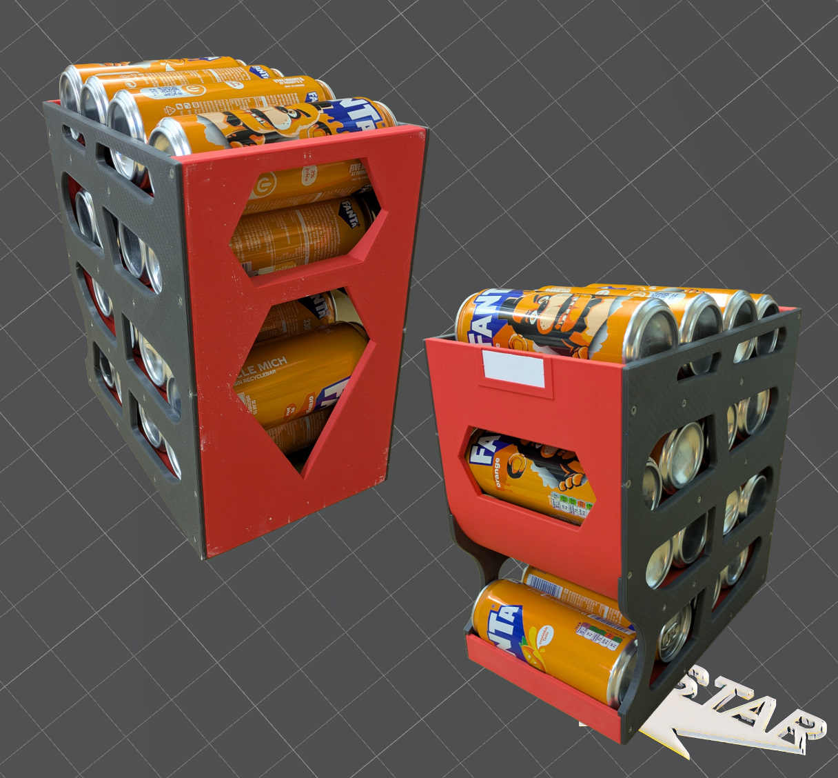 330ml Can storage dispenser "First in - First out" / Getränkedosenlager — miniatura 3