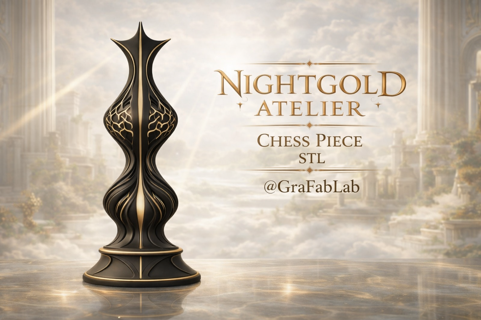 Nightgold Atelier "King" - chess piece