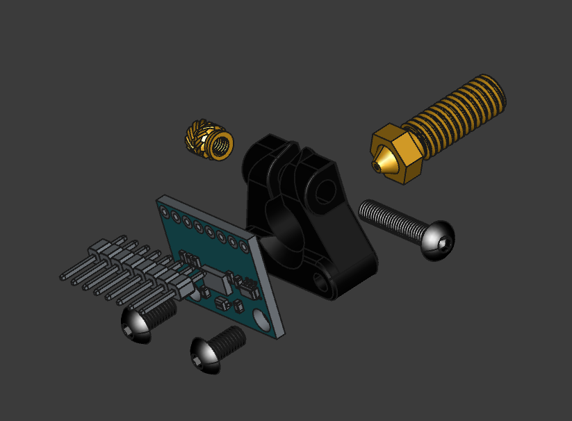 GY-291 ADXL345 module fixing clamp