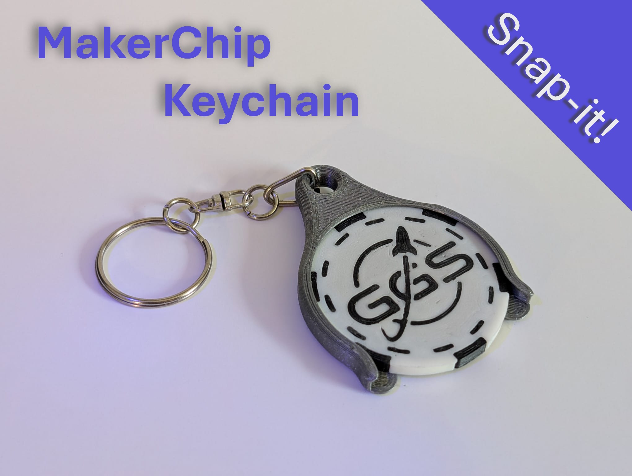 MakerChip Keychain Holder – Snap Fit