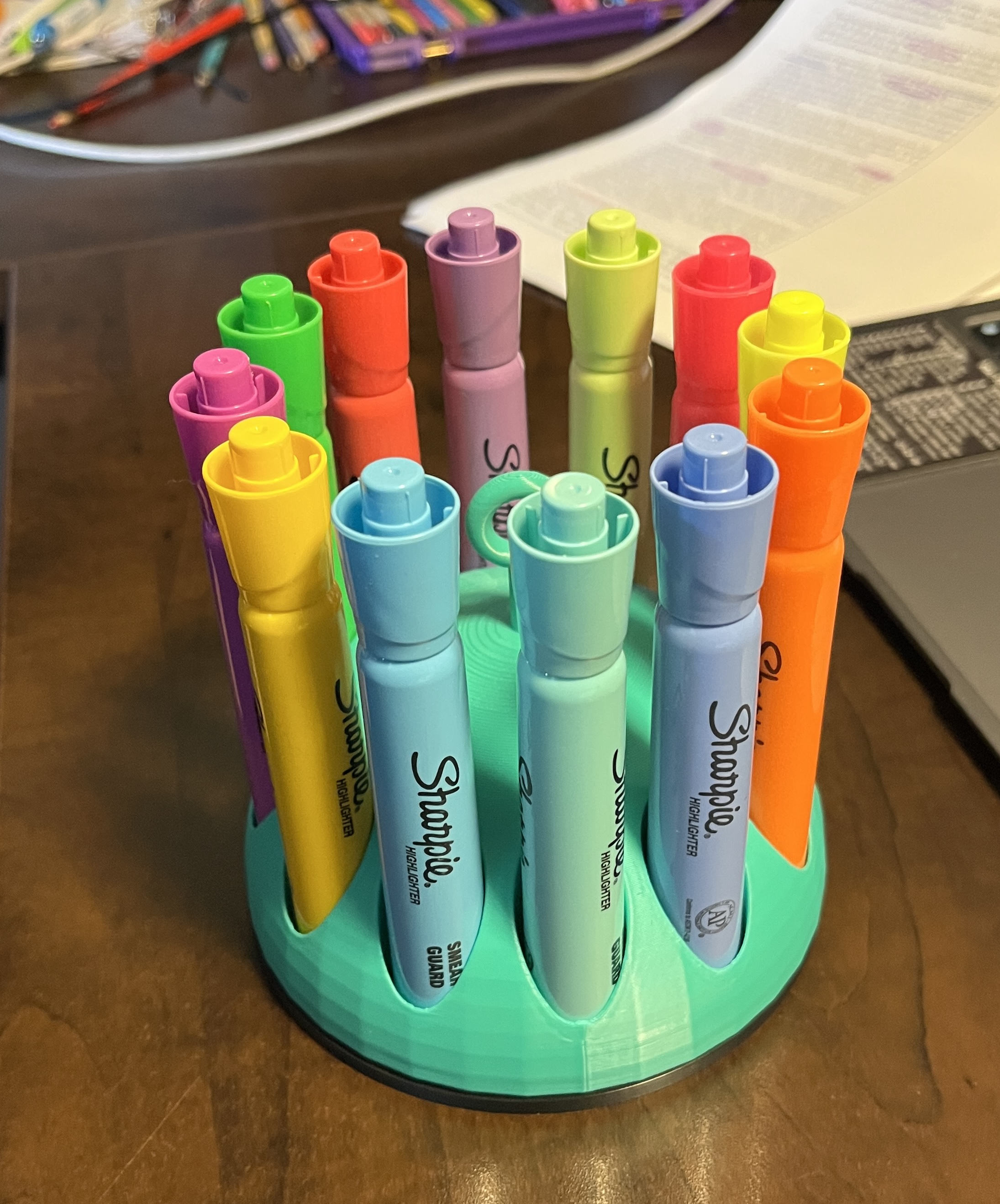 Desktop Sharpie Marker Carousel