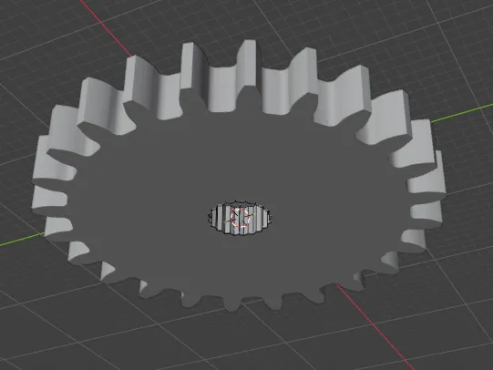Snug fit 24 tooth gear for SG90 Iris