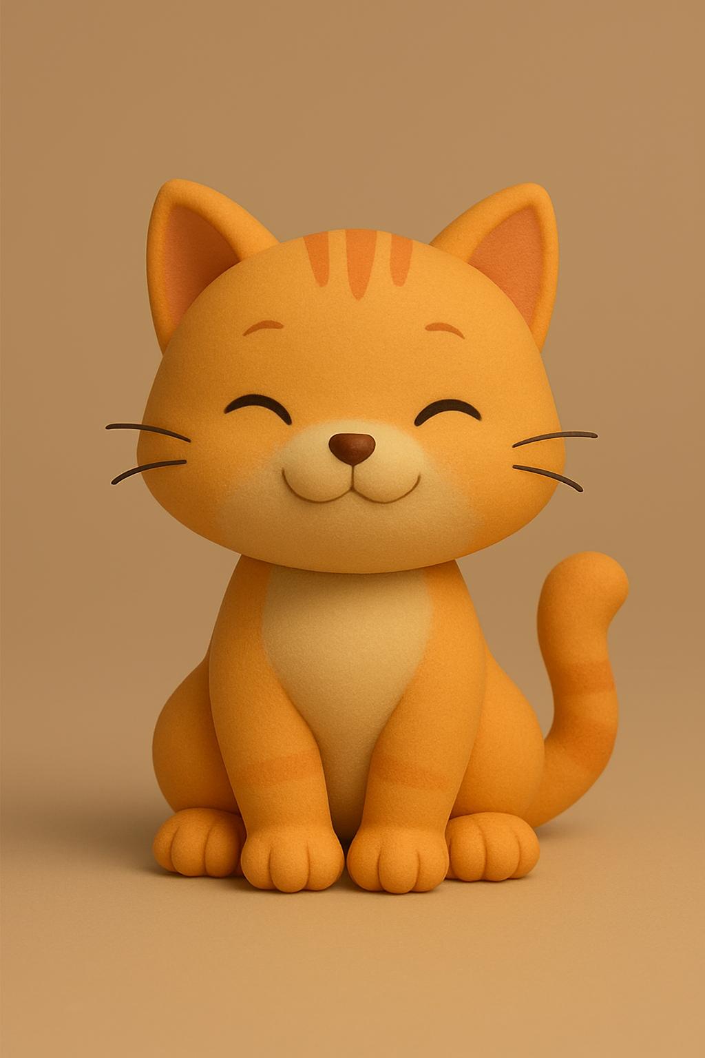 Chibi Cat 3D Model