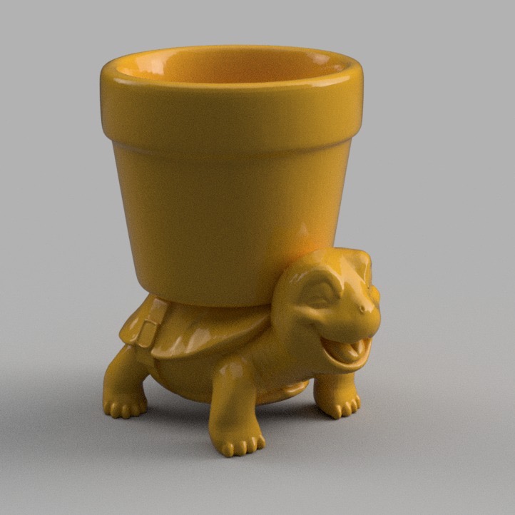 Epic Laughing Turtle Planter with Giant Pot