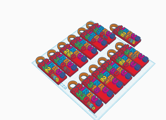 keychain airbus thinner