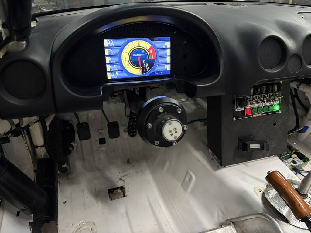 NB Miata race car gauge cluster
