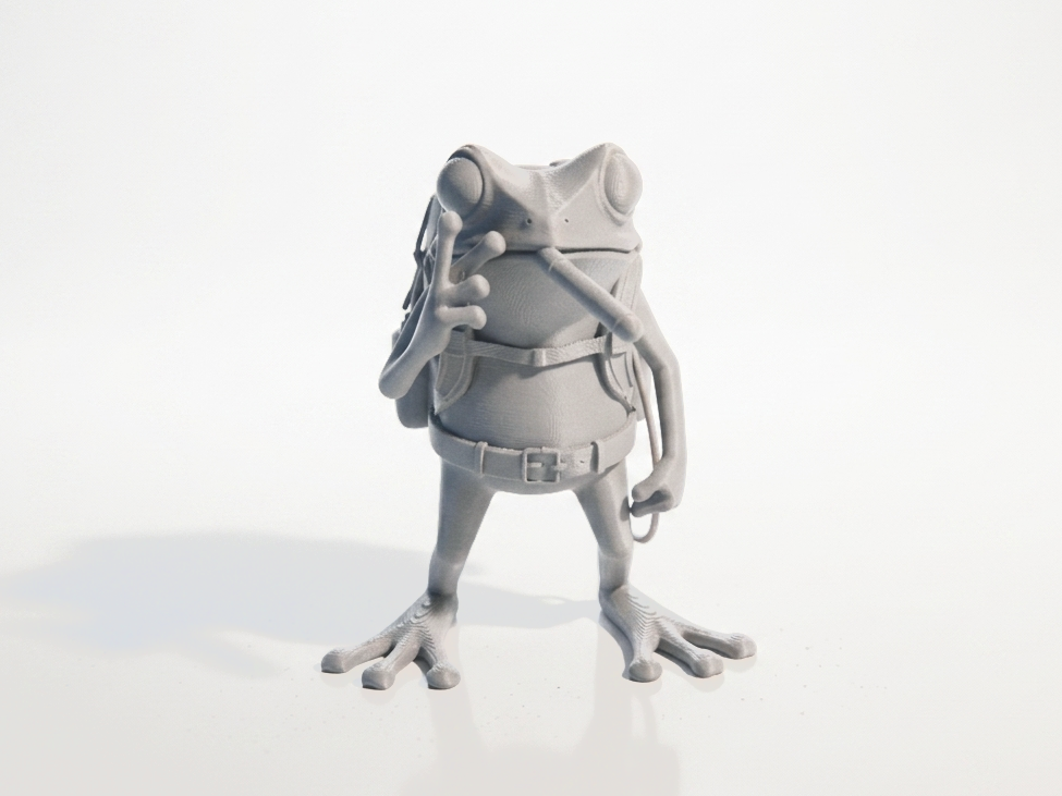 Smoking Frog Figurine Animal 3D Printable