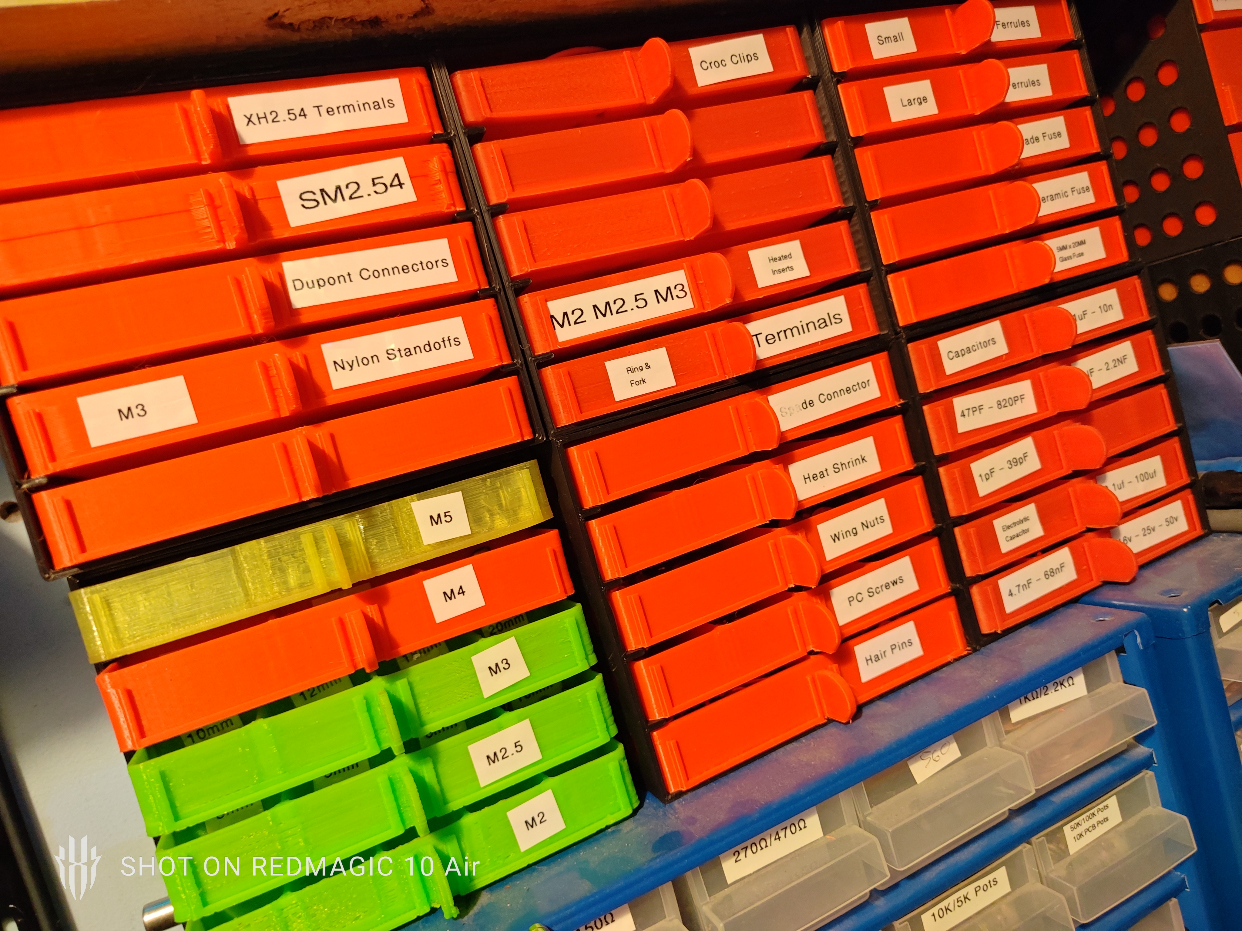 Small Parts Drawer Organiser System – Modular | For Screws, Connectors, Heat-Set Inserts & More