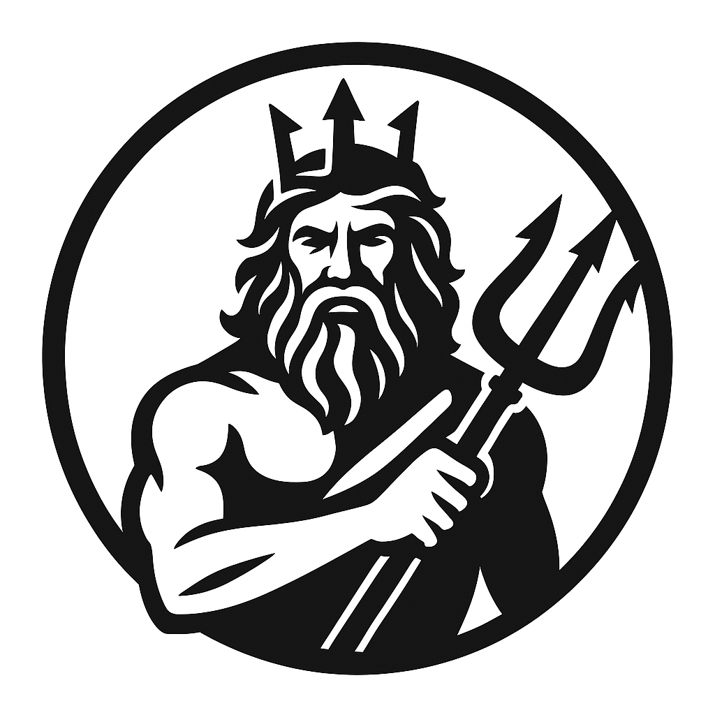 Emblemat Posejdona – Mityczna Dekoracja/ Poseidon Emblem Wall Art-Mythical Decor — thumbnail 3