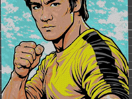 Bruce Lee - Hueforge